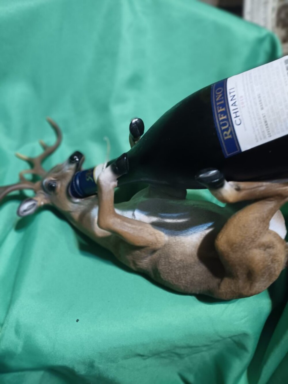Resin deer Wine Holder